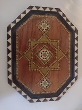 Inlaid Wood Laquered Tray or