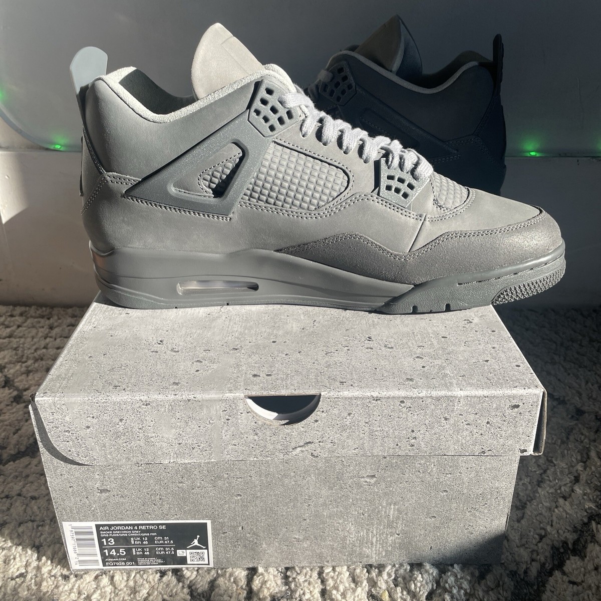 Air Jordan 4 RETRO SE ウエットセメント Amazon.com | Jordan Air 4 Retro SE Wet Cement Smoke Grey