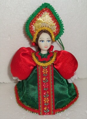 Beautiful Russian Doll ~ Christmas Ornament ~ 5'' ~ NEW