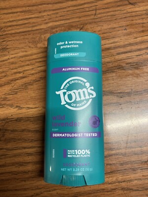 Toms of Maine Aluminum Free Deodorant 3.25 oz WILD LAVENDER scent