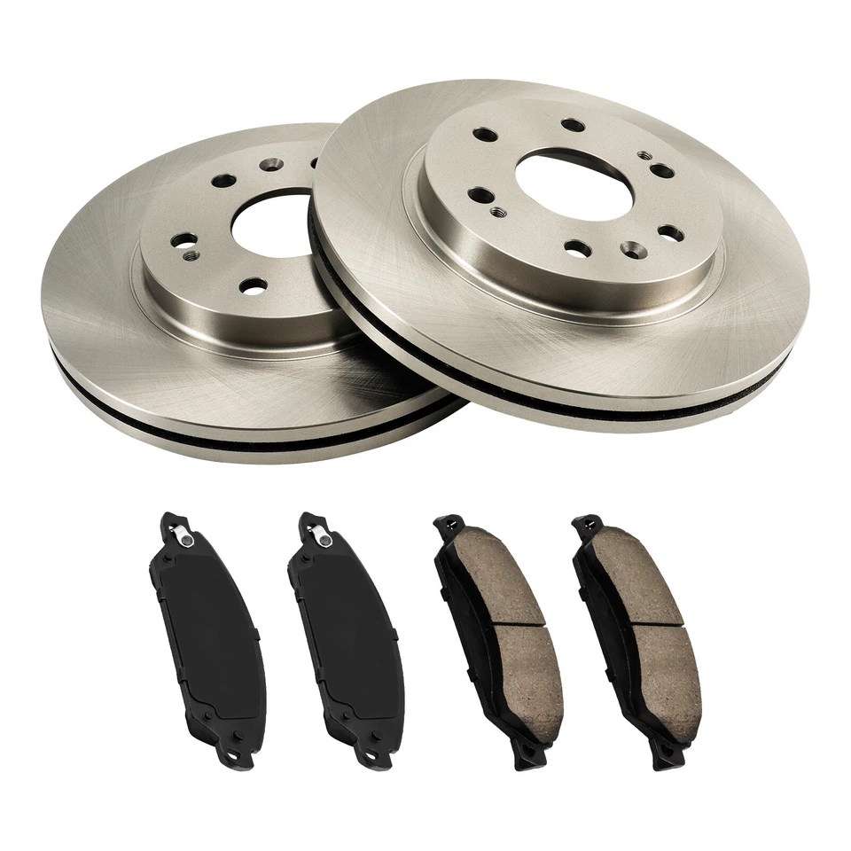 Rotores de disco delanteros y pastillas de freno para GMC Sierra/Chevy Silverado 1500 2006 Foto 4 de 4