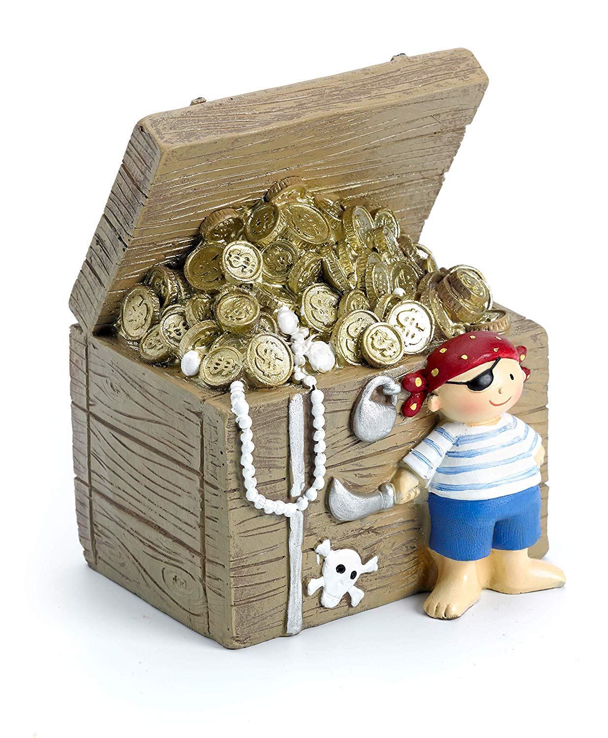 Mousehouse Gifts Childrens Pirate treasure piggy bank money box for boy orgirl