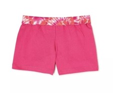 Wonder Nation Girls' Play Shorts, Size XS 4-5 Elastic Waist Pink