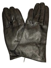 Women's Leather Driving Gloves, Black, Medium, New.
