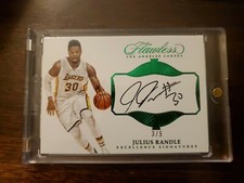 Julius Randle 2016-17  Panini Flawless On-Card Emerald Green Auto SP /5 #EX-JRA
