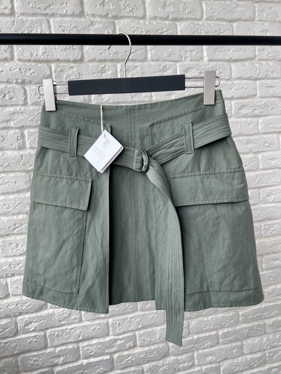 スカート BRUNELLO CUCINELLI Woman Skirt Green ML138G3753 C2874 スカート BRUNELLO CUCINELLI Woman Skirt Green ML138G3753