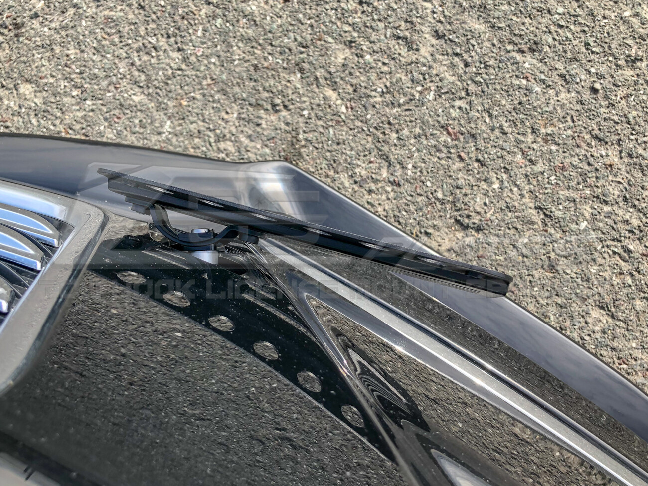 EOS Plate For 1419 Cadillac CTS Front Bumper Tow Hook License Mount