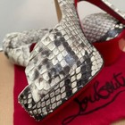 CHRISTIAN LOUBOUTIN ALTADAMA GORGEOUS NATURAL PYTHON PEEP TOE PUMPS SZ 39 NEW — photo 9