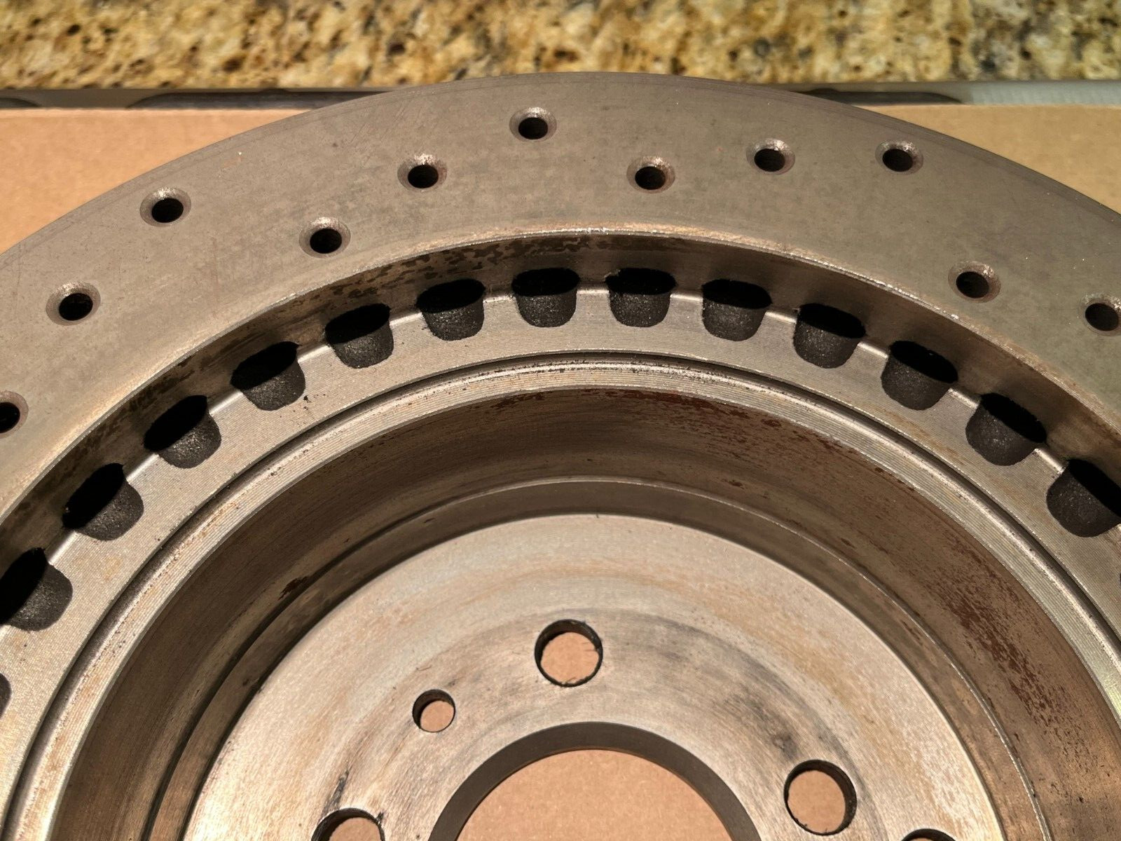 1988-1991 FERRARI TESTAROSSA BREMBO PERFORMANCE BRAKE DISC ROTORS REAR SET- NEW
