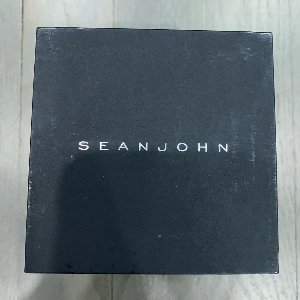 Reloj analógico Sean John para hombre negro oro rosa malversado silicona nuevo SJ50896001 Foto 4 de 4