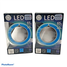 Lot of 2 GE LED 65 Watt Indoor Floodlight Lightbulbs Soft White BR30