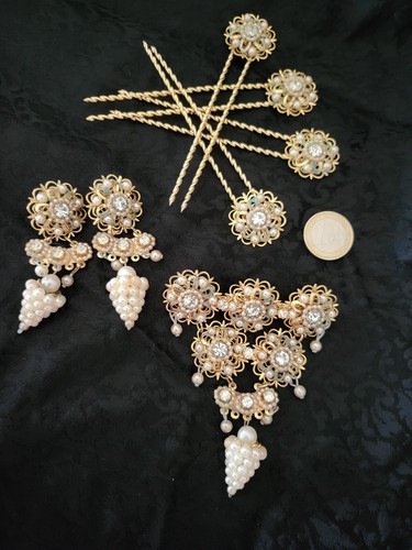 Antique Earrings And Brooch - Picture 6 of 10