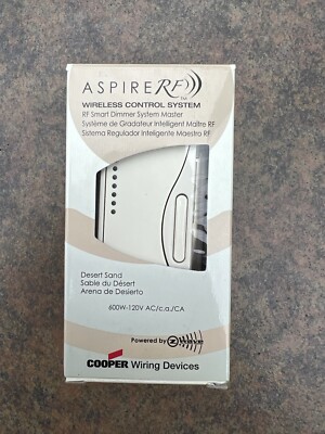 Cooper Aspire RF RF9534-NDS Smart Dimmer System Master 600W 120V Desert Sand