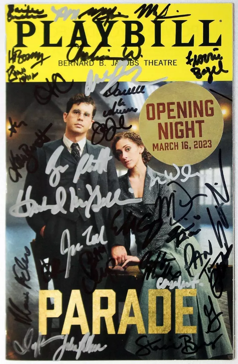 PARADE Cast Ben Platt, Micaela Diamond Signed Opening Night Playbill  HoliBay!