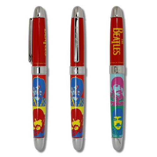 Archived ACME Studio THE BEATLES “1967” Lim Ed. Roller Ball Pen with Display NEW - Picture 3 of 7