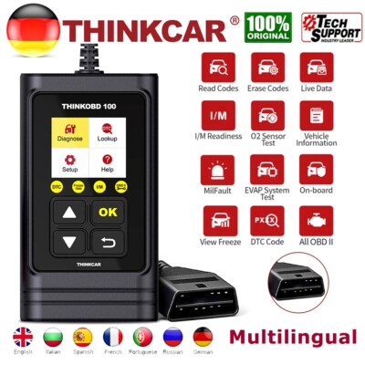 THINKOBD 100 OBD2 Diagnosegerät KFZ Fehler Scanner Diagnose Motor System 2026