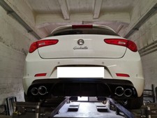 Duplex Sportauspuff für Alfa Romeo Giulietta mit Diffusor 100/90mm 1.4T 1.6 JTDM