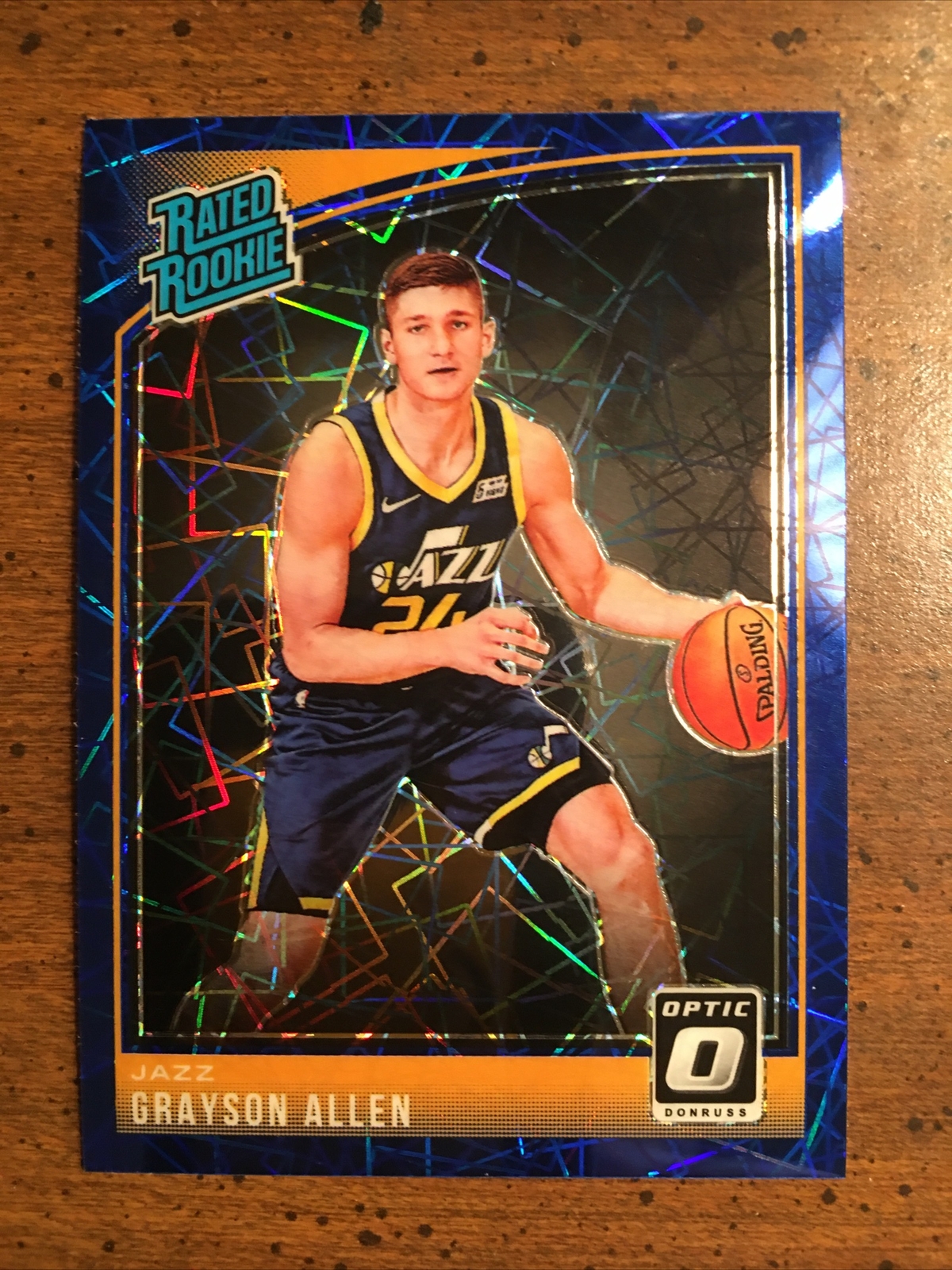 2018-19 OPTIC BLUE Velocity #156 “RATED ROOKIE” SUNS’  GRAYSON ALLEN        C16