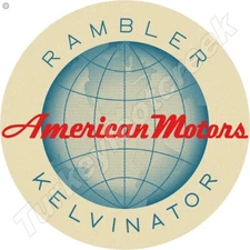 American Motors Rambler Kelvinator 11.75" Round Metal Sign