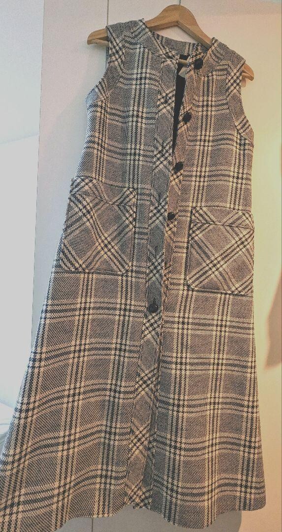 GUCCI Dress Women Size 36 Wool Cotton Gray CA37394 CA14517 GUCCI Dress Women Size 36 Wool Cotton Gray CA37394 CA14517