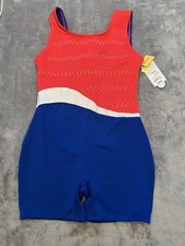Cat  Jack Girls' Patriotic Unitard Biketard Leotard Sz: L 10/12 NWT 20