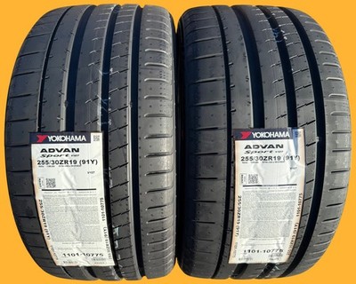 Set of TWO BRAND NEW 255/30ZR19 (91Y) Yokohama ADVAN Sport V107 Tires 2553019