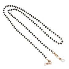2 Pcs Beaded Metal Glasses Chain Cord Stylish Eyewear Retainers For Women