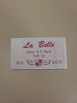 La Belle Woodworking HO-53  Denver & Ft. Worth Stock Car Kit Unassembled