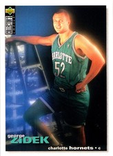 1995-96 Collector's Choice #240 George Zidek Rookie Charlotte Hornets NBA Card. rookie card picture