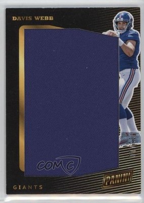 2017 Panini National Convention VIP Jumbo Relics 3/10 Davis Webb Rookie RC 19n6