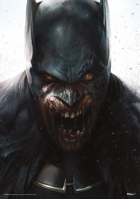 MIGHTYPRINT DC Comics   Batman-DCeased  Zombie Attack  Durable 17  x 24 Wall Art