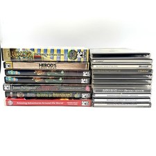 Assorted PC CD-ROM Games Lot Of 10 Vintage Disks Plus Extra's Map Print Shop