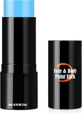 Light Blue Face Paint Stick,Non-Toxic Oil Based Face Painting Kit For Avatar