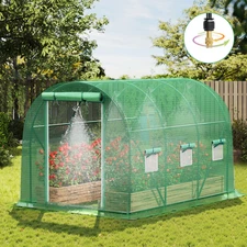10x7x7 FT Greenhouse for Outdoors with Watering System, Winter Portable GreenHou