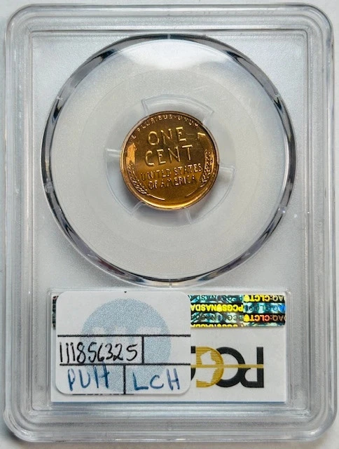 1942 P Small Cents Lincoln Wheat Penny PCGS PR-65 Proof RD Red CAC - Image 2 of 2