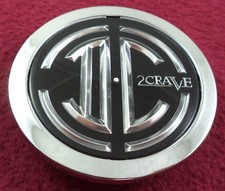 2 Crave Wheels Chrome / Black Custom Wheel Center Cap # M004K60 / S2011-07 (1)