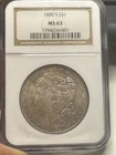 1880 S $1 Morgan Silver Dollar - NGC MS63