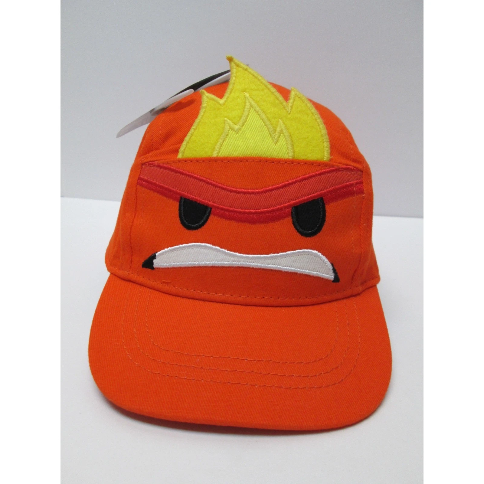 NWT Disney Pixar Inside Out Anger Baseball Cap Hat Kids Red Flame XXS/XS 2-3 yrs