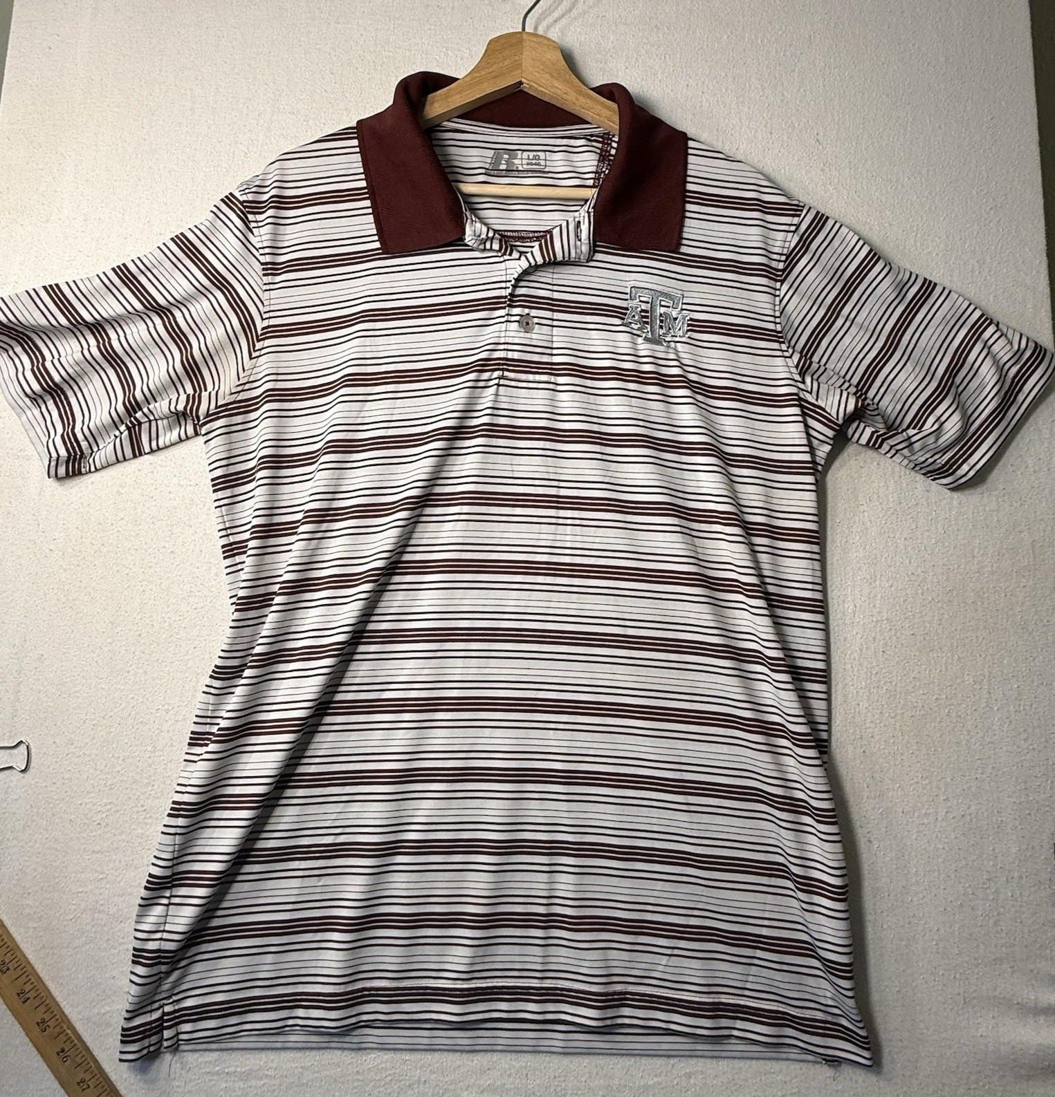 Striped Knit Polo Men