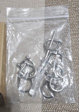 8Pcs D-Rings Screw in Shackle 9mm U Shape D Ring for Purse DIY Silver