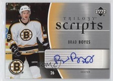 2006-07 Upper Deck Trilogy Scripts Brad Boyes #TS-BB Auto 2a8