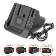 Max Fast Charger 40V for Black Decker Lithium Battery LBXR36 LBXR2036 LCS36