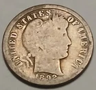 1892-P Barber Dime 90% Silver