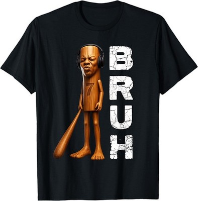Funny Tung Tung Tung Speed Face Tuff Brainrot Meme T-Shirt