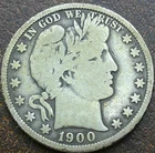 US 1900 Barber Half Dollar  **