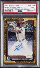 2024 BOWMAN DRAFT CHROME PROSPECT AUTOS #CPARW RYAN WALDSCHMIDT 47/50 PSA 9