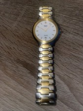 Seiko SQ100 Bicolor Quartz Uhr , Herren, Silber Gold,