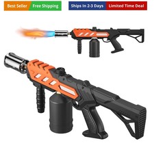 Potente pistola antorcha de propano, pistola lanzallama ajustable, antorcha de cocina con...
