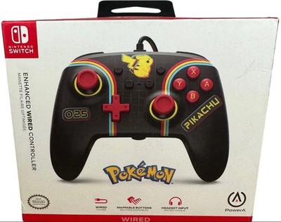 New PowerA Enhanced Wired Controller Nintendo Switch Pokémon Pikachu Gaming