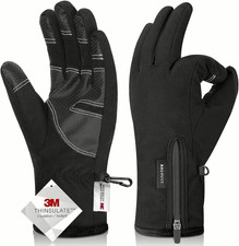 -10 Waterproof Winter Gloves for Men Women, 5-Layer Ski Snow Gloves for Col